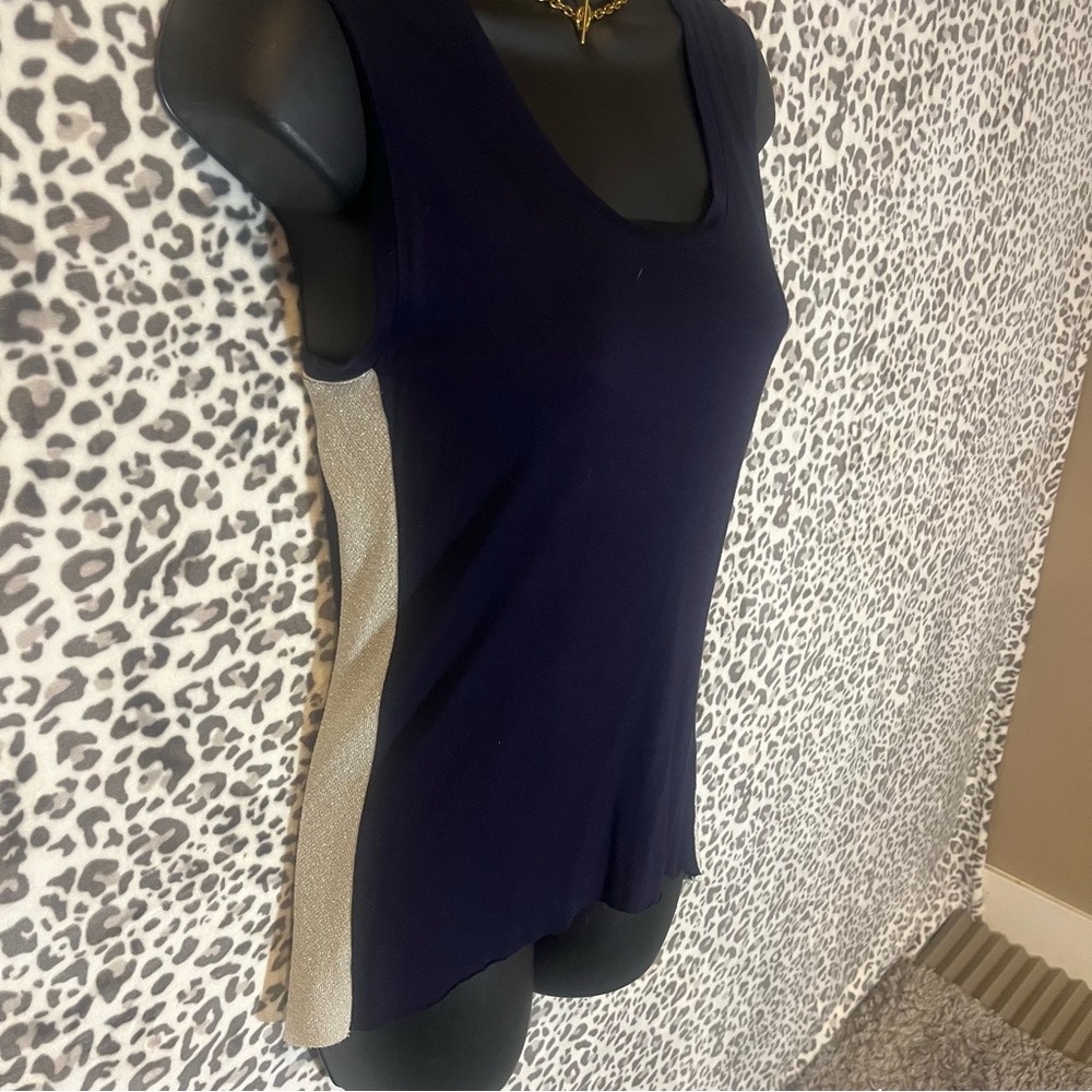 Piper Navy and Tan Tank Top